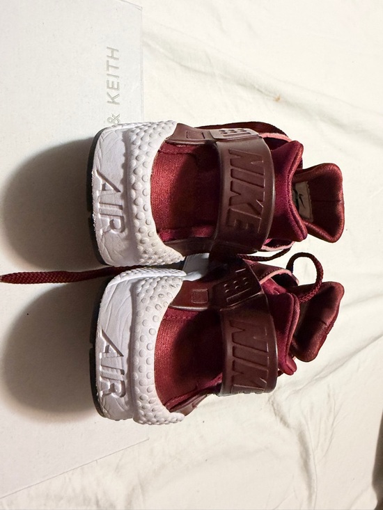 Nike Shoes - Nike Burgundy and White Strap Air Sneakers